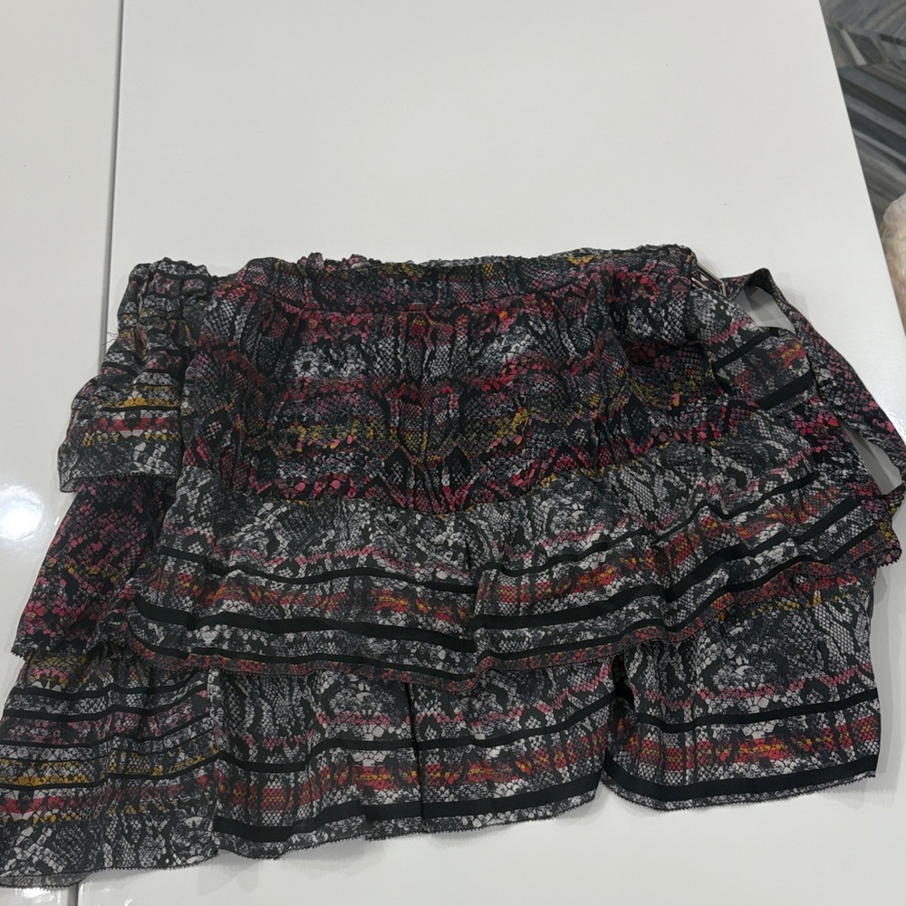 Iro Multicolor Patterned Mini Skirt - image 2